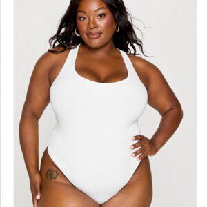Stretchy Fit Racerback Thong Bodysuit size 3X NWT